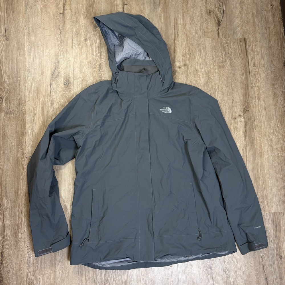 The North Face Carto Tricilmate Shell Jacket Gray Womens XL DryVent Waterproof